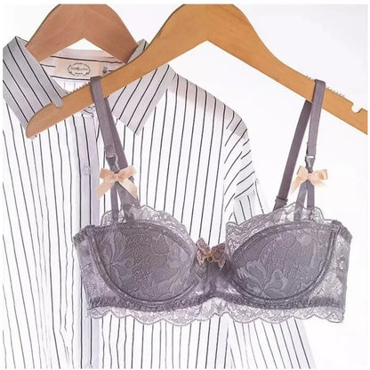 Rabbit Ear AB Cup French Lace Bra Set