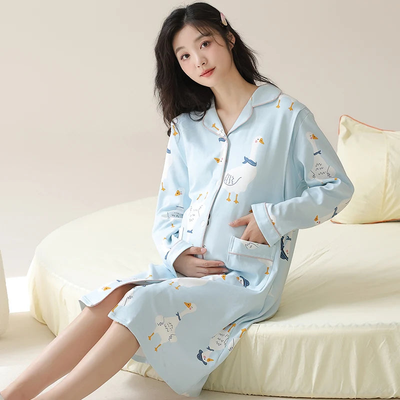 Gown – Long Sleeve Nursing Pajamas