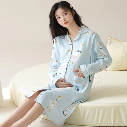 Gown – Long Sleeve Nursing Pajamas