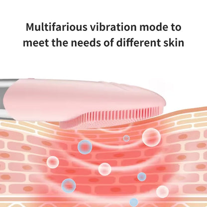 Electric Silicone Ultrasonic Facial Brush