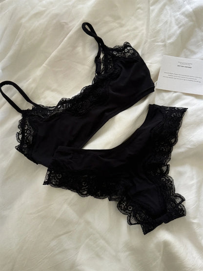 Backless Lace Lingerie Set