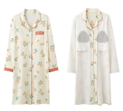 Gown – Long Sleeve Nursing Pajamas