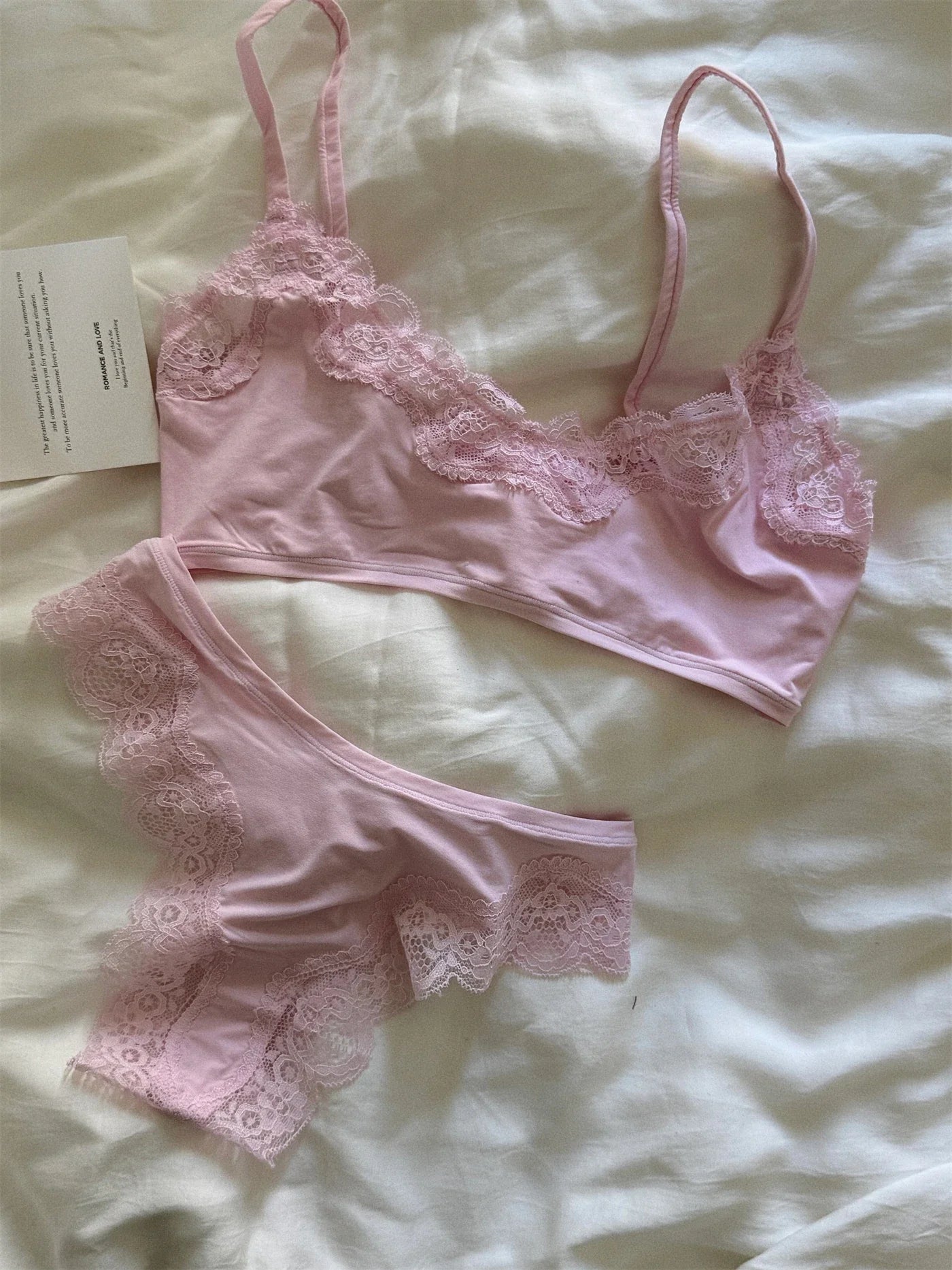 Backless Lace Lingerie Set