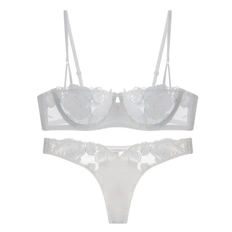Seamless Lace Push-Up Lingerie Set