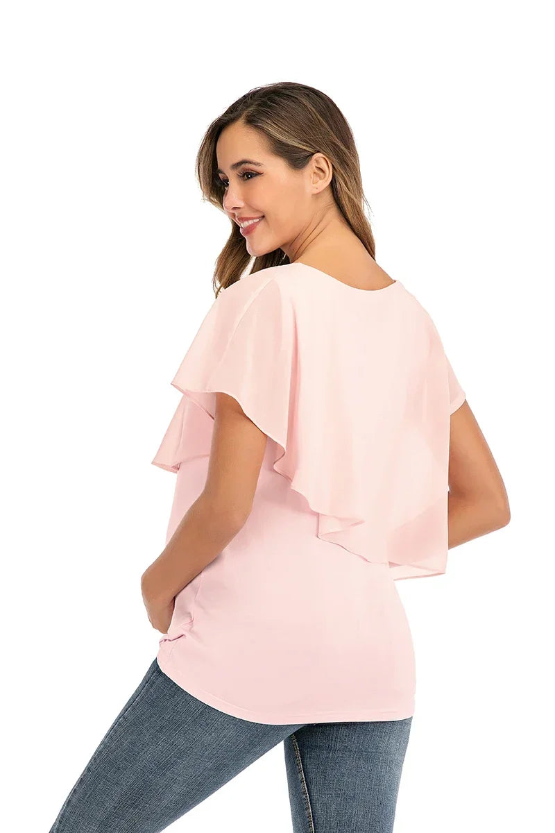 Sleeveless Wrap Nursing Top