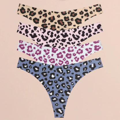 4-Piece Ultra Soft Seamless Thong Set