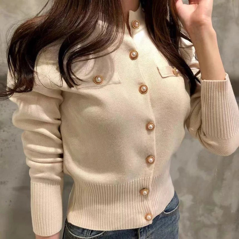 2025 Autumn Long Sleeve Fashion Women Cardigans