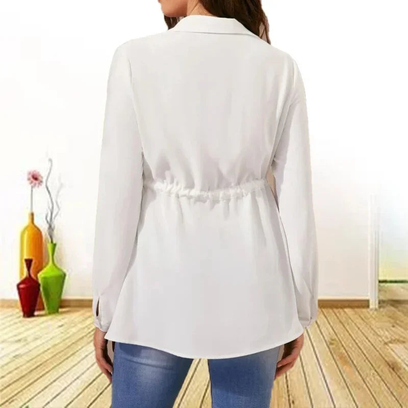 V-Neck Long Sleeve Maternity Top