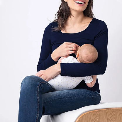 Long Sleeve Breastfeeding Tee