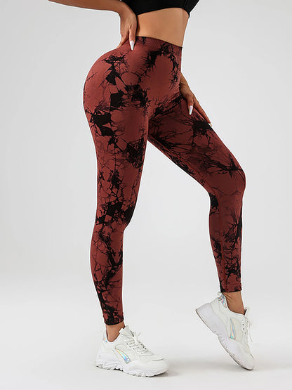 Tie-Dye Scrunch Butt Yoga Leggings