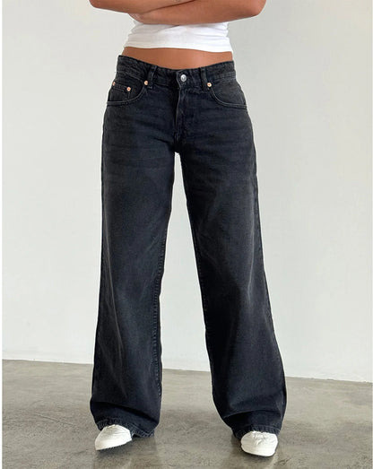 Retro Y2K High Waist Wide Leg Jeans