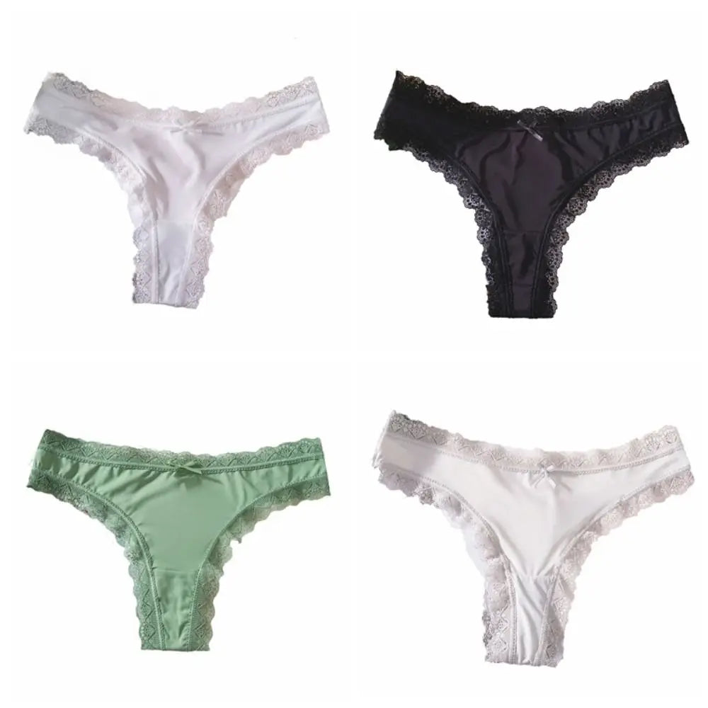 Seamless Ice Silk Low Waist Panties