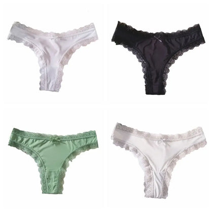 Seamless Ice Silk Low Waist Panties