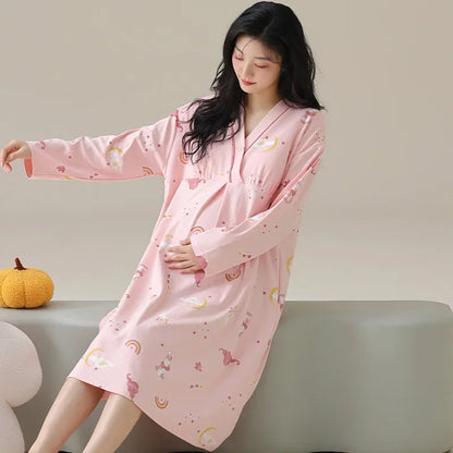 Gown – Long Sleeve Nursing Pajamas