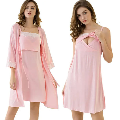 2PCS Maternity Nursing Pajama Set