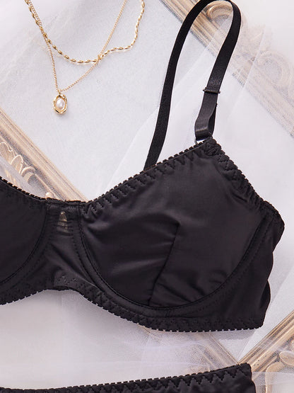 Smooth Thin Solid Color Nightwear Set
