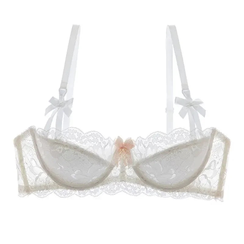 Rabbit Ear AB Cup French Lace Bra Set