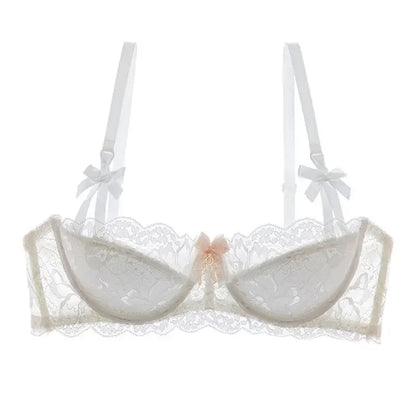 Rabbit Ear AB Cup French Lace Bra Set