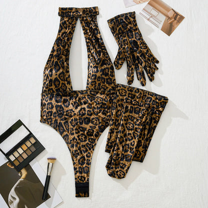 Sexy Leopard Print Lingerie Set