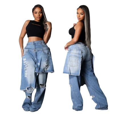 Women’s Vintage Y2K Stretch Denim Pants