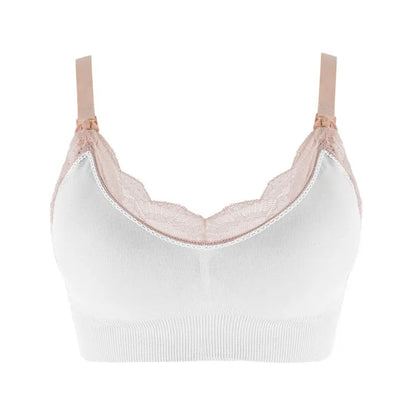 Wireless Front-Open Lace Nursing Bra