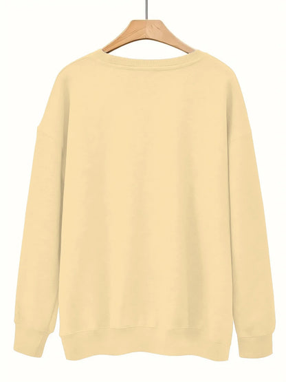 Women’s Heart Print Casual Sweatshirt