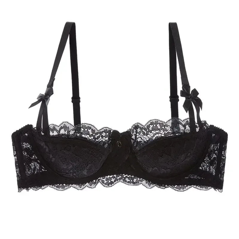 Rabbit Ear AB Cup French Lace Bra Set