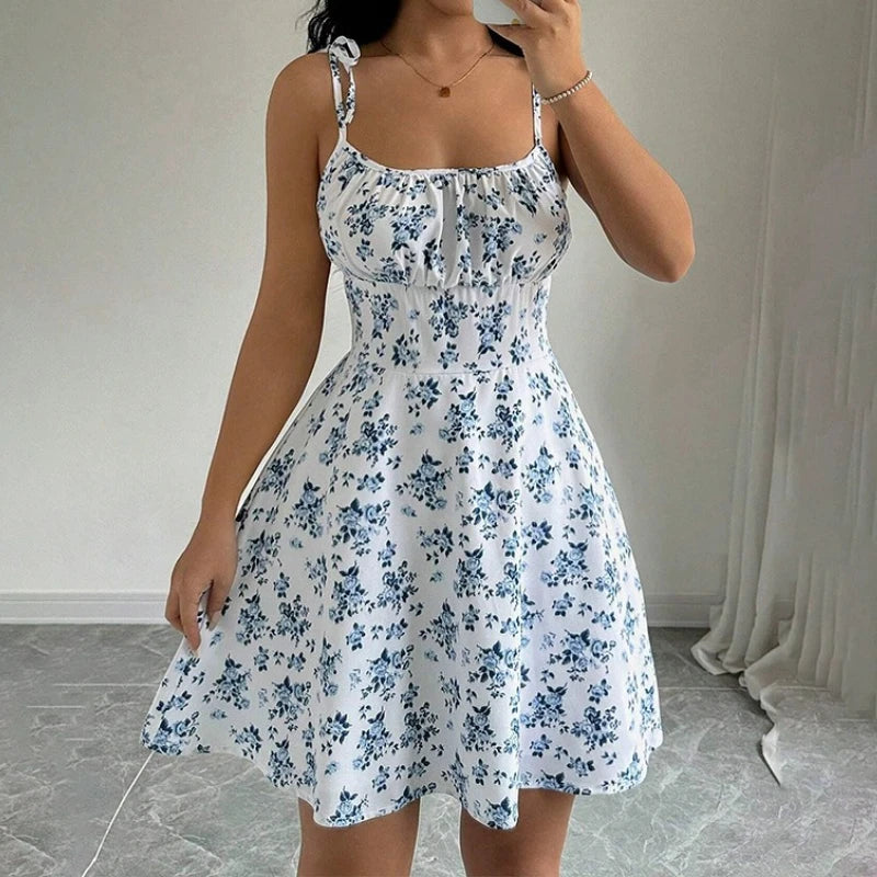 Floral Spaghetti Strap Sundress 2025