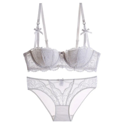 Seamless Lace Push-Up Bra & Panty Set