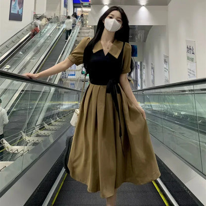 Slim Fit Ruched Satin Midi Dress