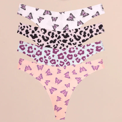 4-Piece Ultra Soft Seamless Thong Set