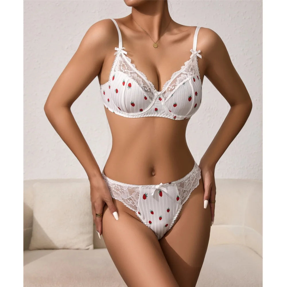 Krasapt Romantic Lace Lingerie Set
