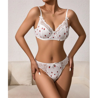 Krasapt Romantic Lace Lingerie Set