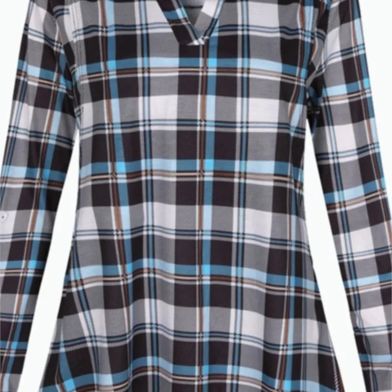 Striped V-Neck Nursing Blouse