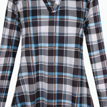 Striped V-Neck Nursing Blouse