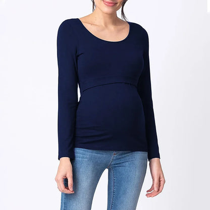 Long Sleeve Breastfeeding Tee