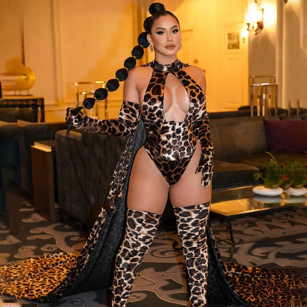 Sexy Leopard Print Lingerie Set