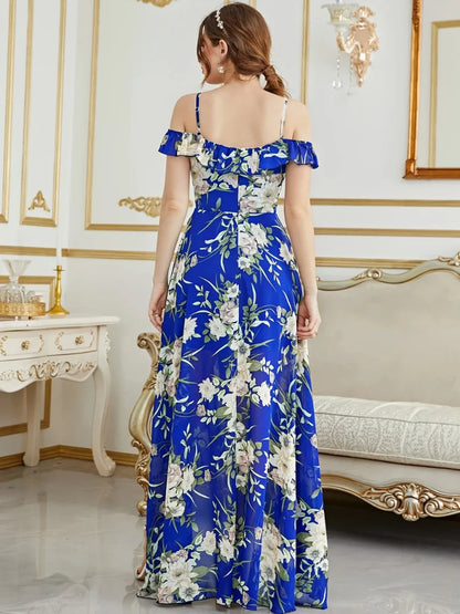 Women's Off-Shoulder Floral Beach Dress