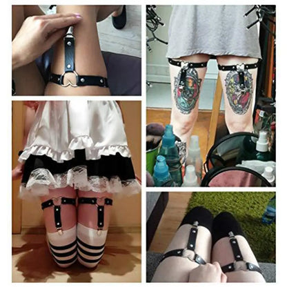 Sexy Heart Thigh Chain Garter Belt