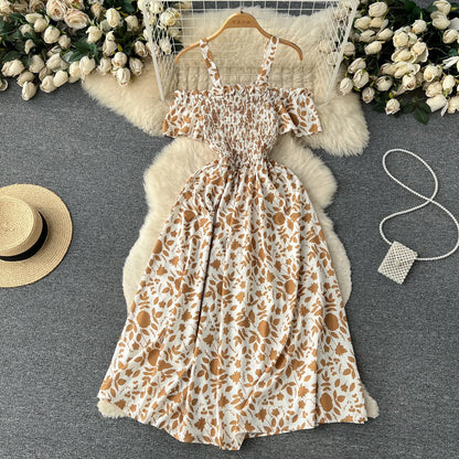 Floral Print Vacation Beach Dress