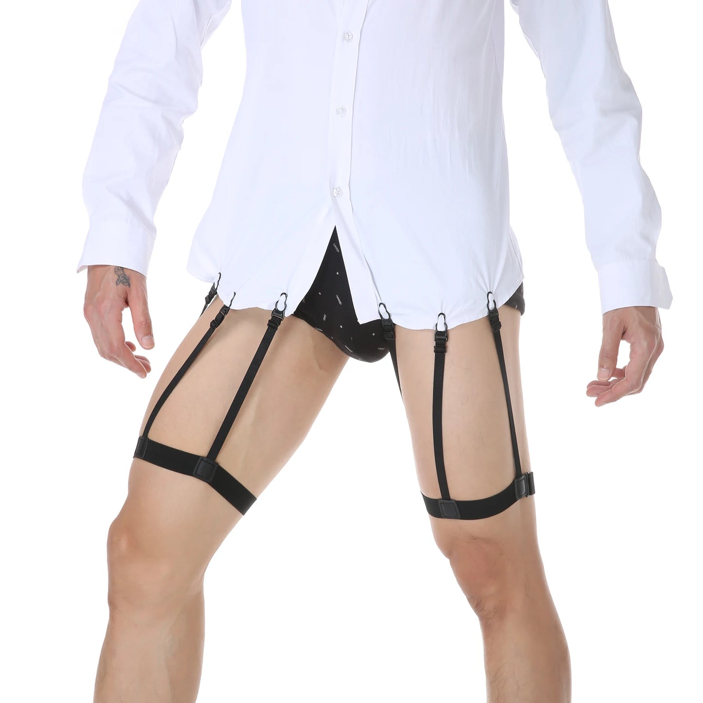 Men's Elastic Shirts Holder Strap