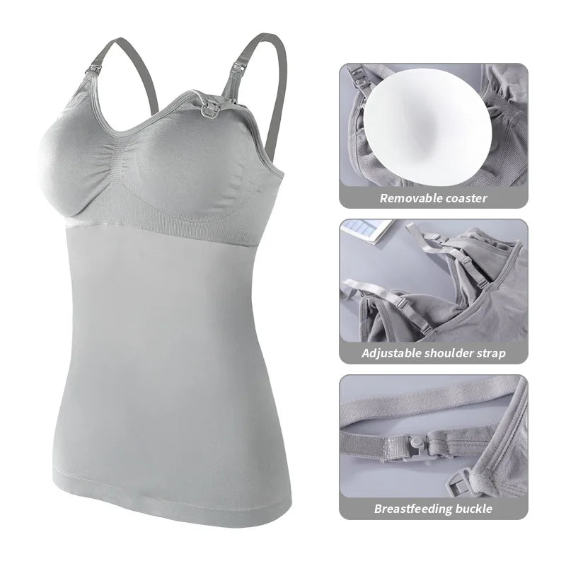 Sleeveless Plus Size Nursing Tank