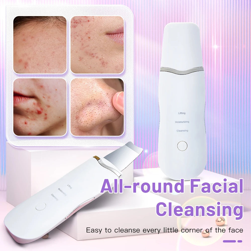 Ultrasonic Skin Scrubber Face Spatula