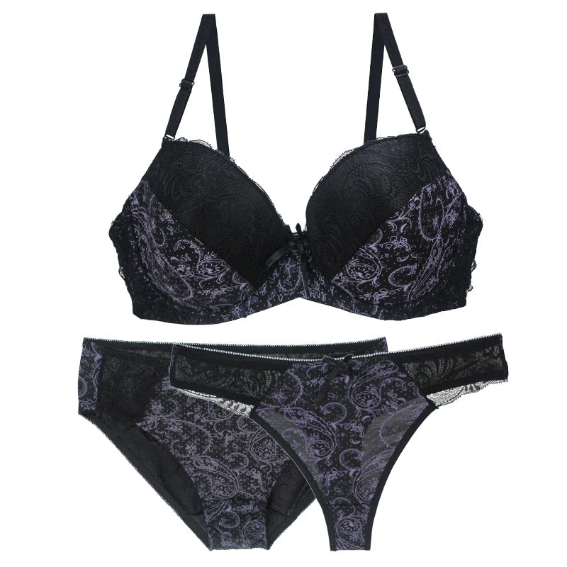 3-Piece Seamless Push-Up Bra Set