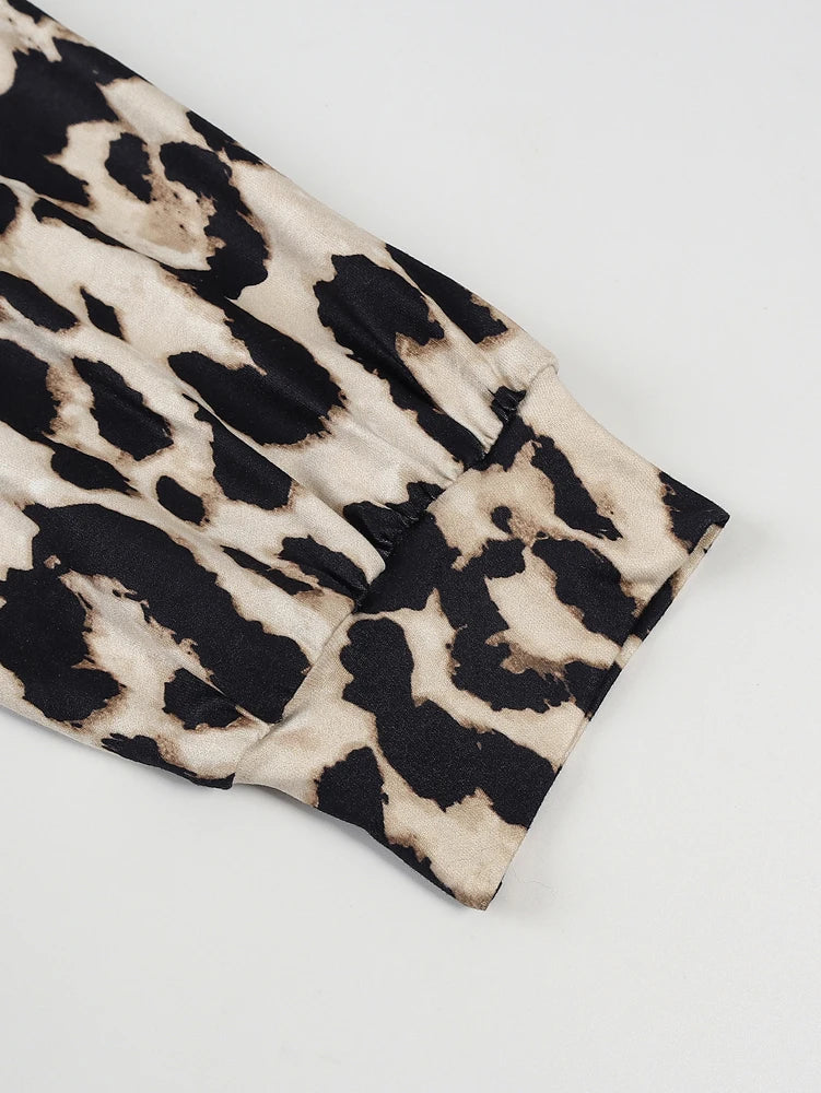 2025 Leopard Print Lace Tank Top